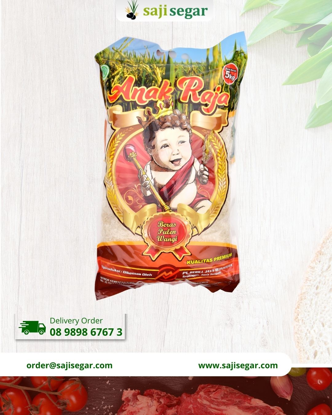 Anak Raja Beras Pulen Wangi 5 kg